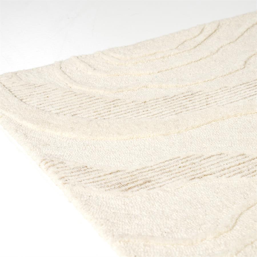Vloerkleed Soil | Wit 100% Wol — Detail