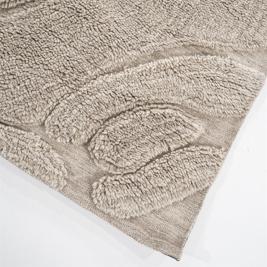 Vloerkleed Kala | Taupe 90% Wol 10% Katoen