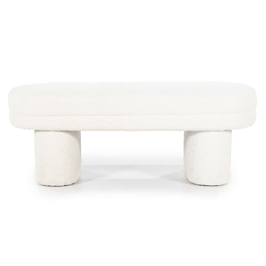 Poef Rama | Beige Polyester