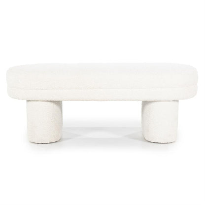 Poef Rama | Beige Polyester