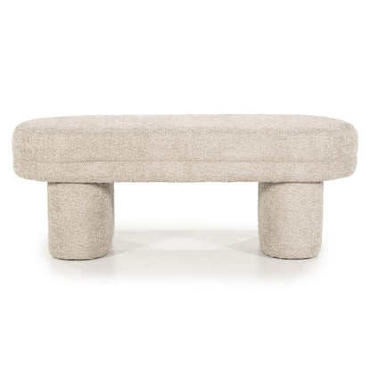 Poef Rama | Taupe Polyester