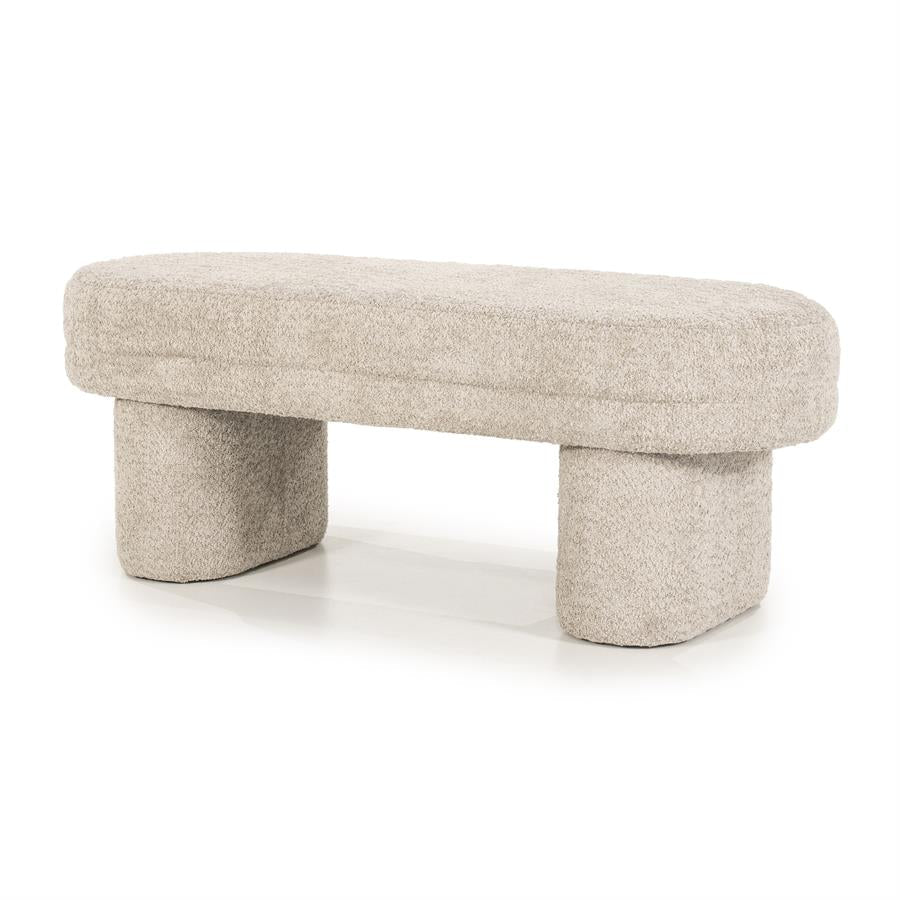 Poef Rama | Taupe Polyester