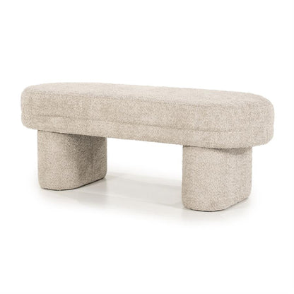 Poef Rama | Taupe Polyester