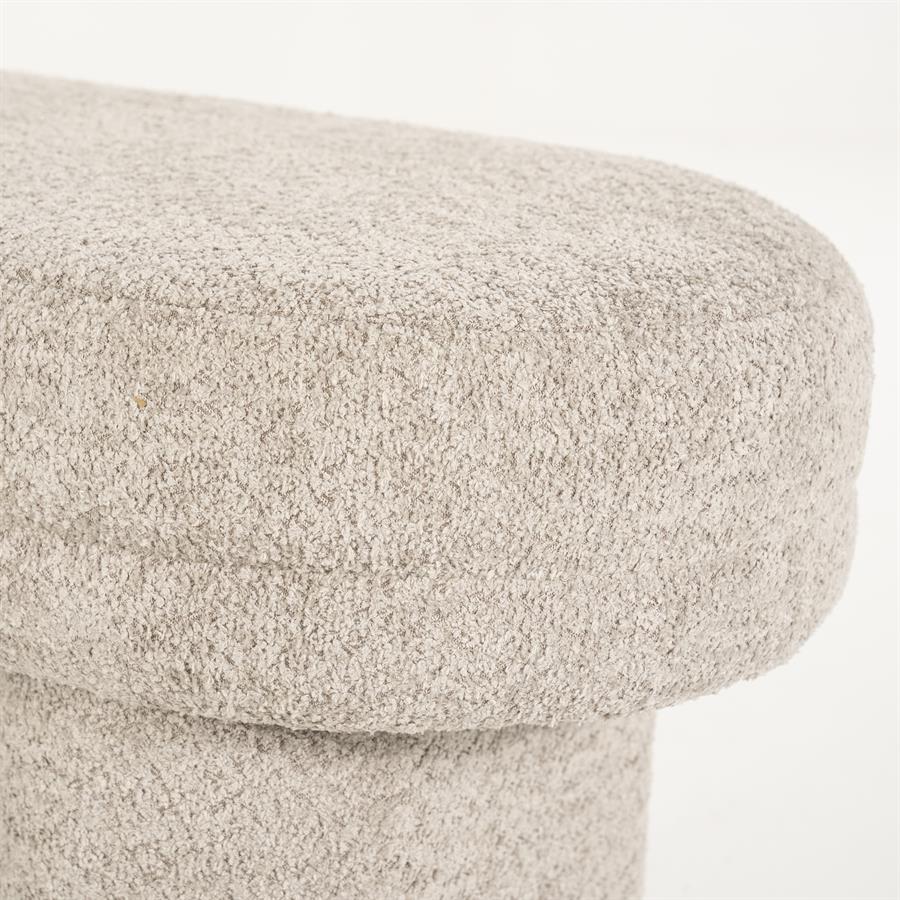 Poef Rama | Taupe Polyester