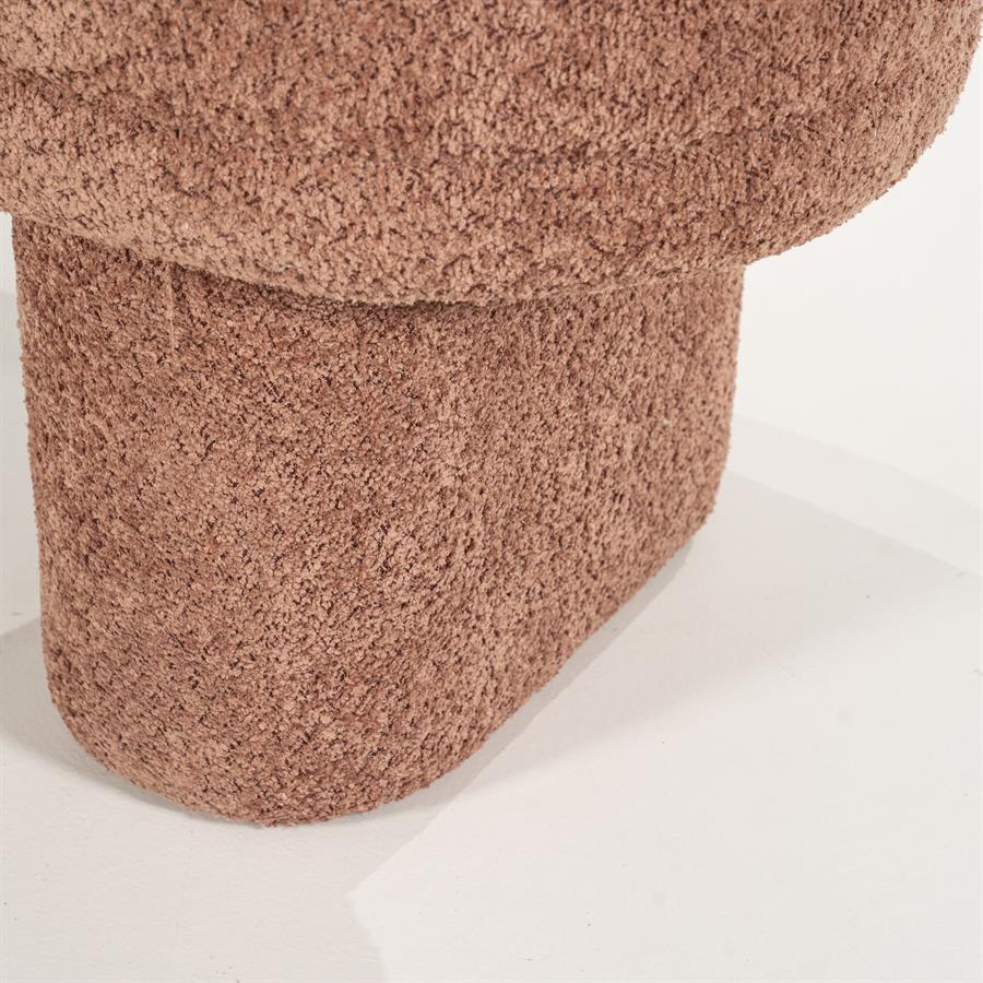 Poef Rama | Terracotta Polyester