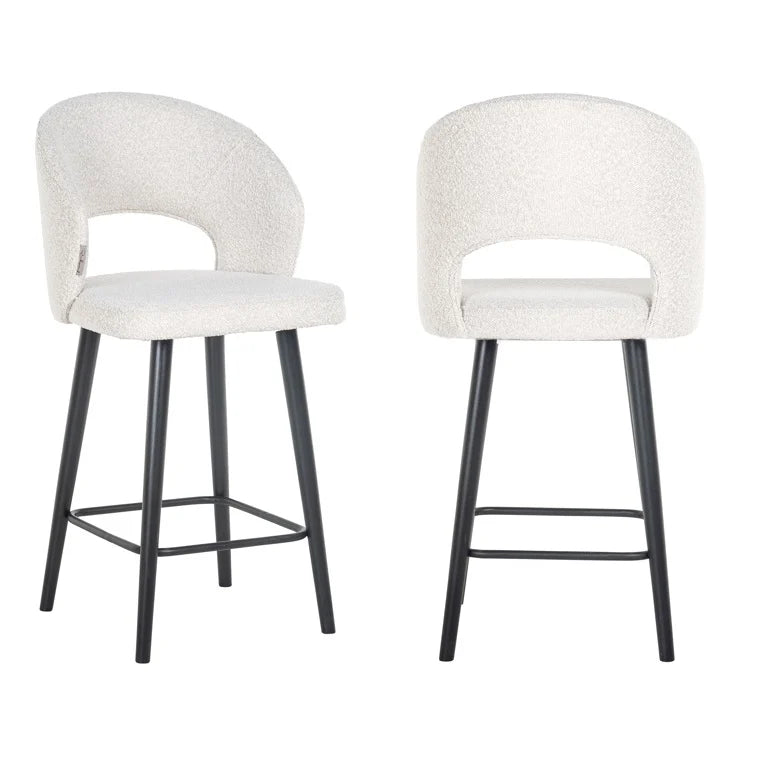 Barkruk Savoy | Kookeiland of Bartafel | Wit Bouclé