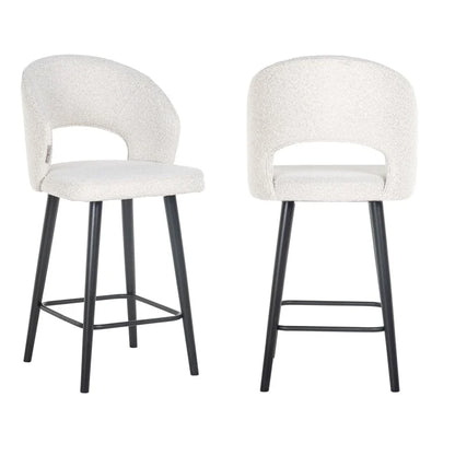 Barkruk Savoy | Kookeiland of Bartafel | Wit Bouclé