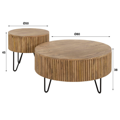 Salontafel Wave | Set Van 2