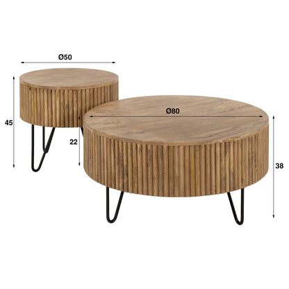 Salontafel Wave | Set Van 2