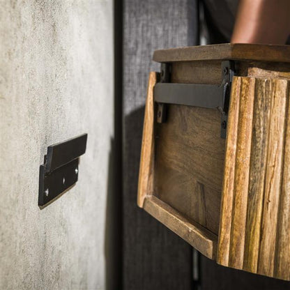 Nachtkastje Ayra | Mangohout Naturel