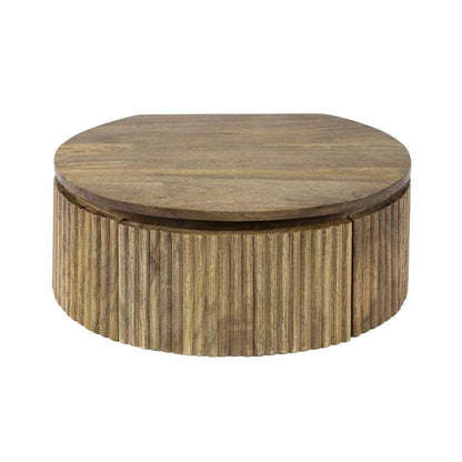 Nachtkastje Ayra | Mangohout Naturel