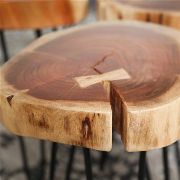 Bijzettafel Manchester | Set van 2 | Naturel Massief Acacia