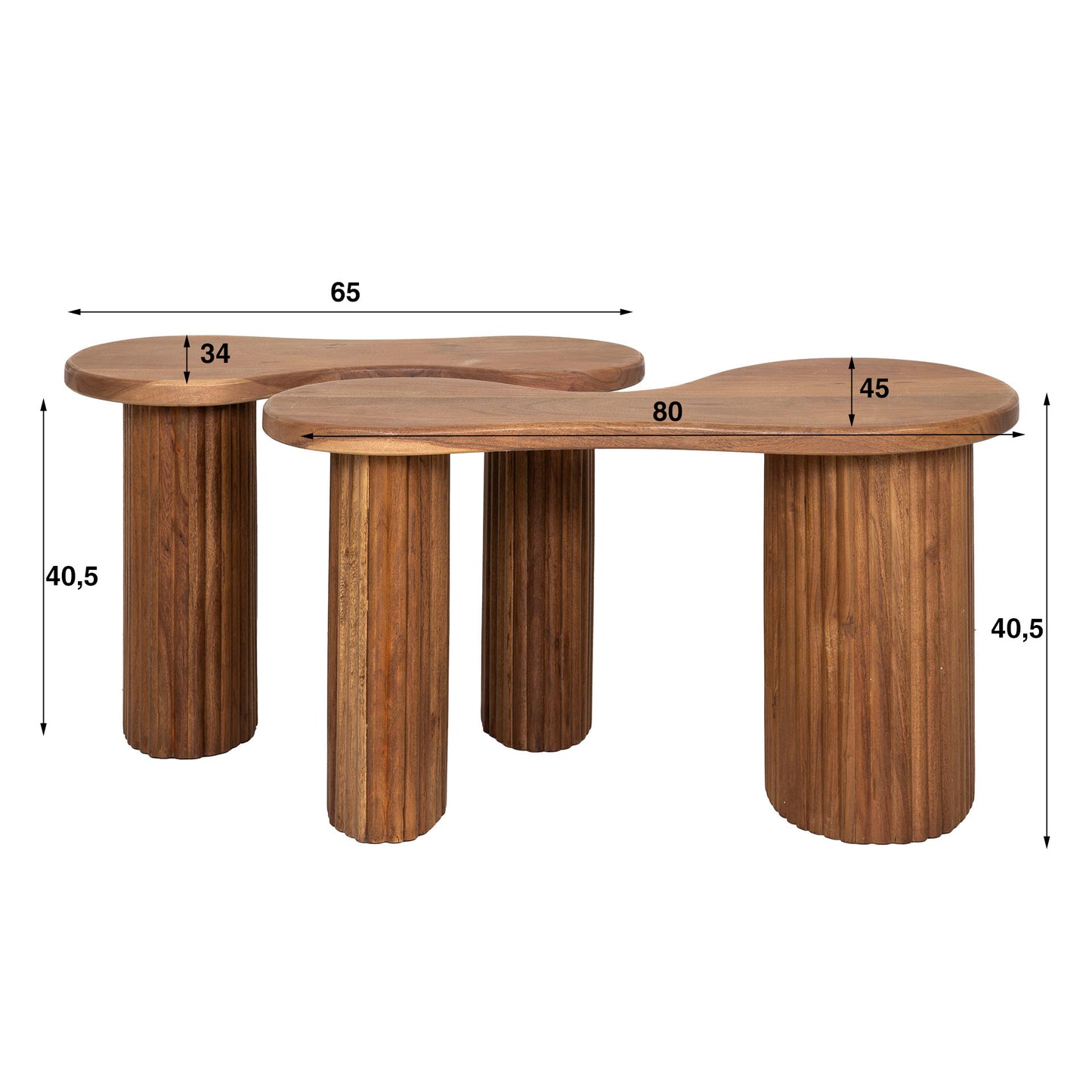 Salontafel Fuse | Acaciahout Naturel