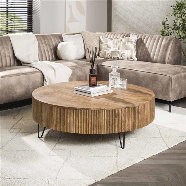 Salontafel Wave | Mangohout Naturel