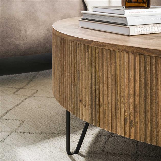 Salontafel Wave | Mangohout Naturel