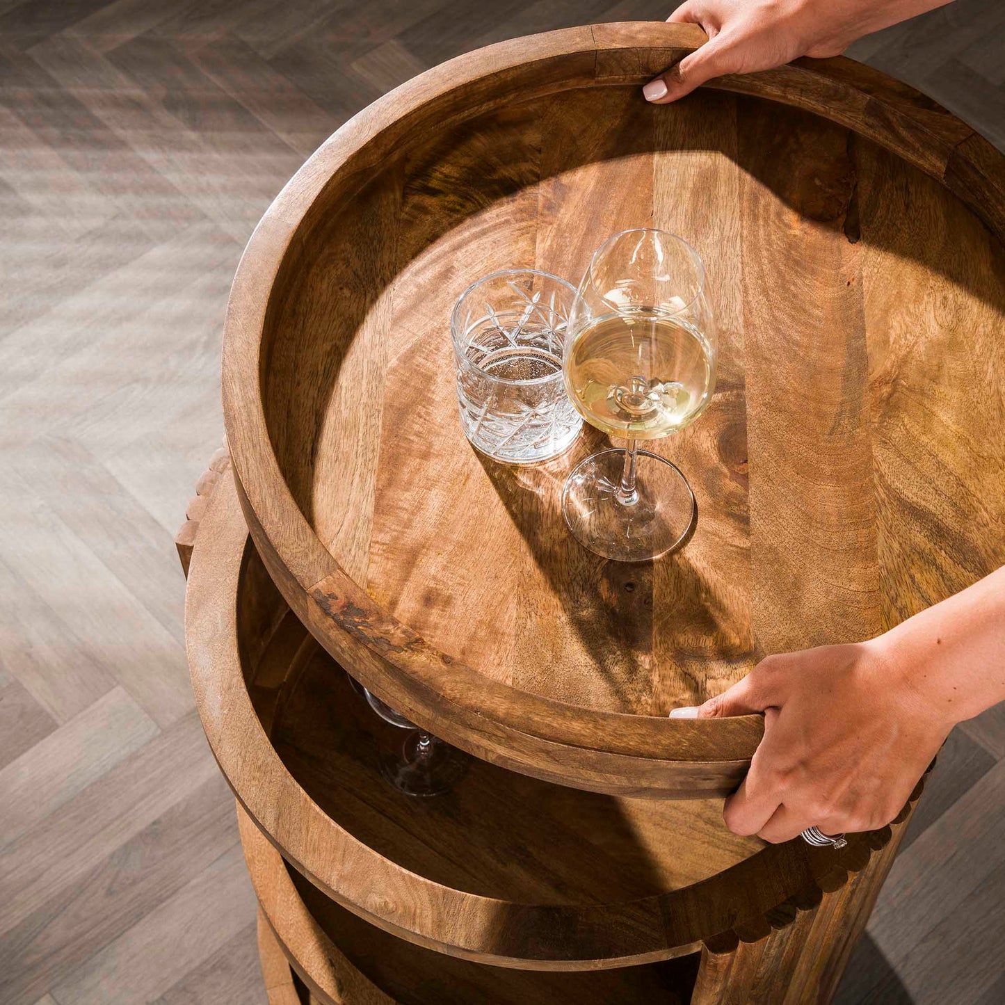 Trolley Monet | Mangohout Naturel