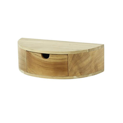 Nachtkastje Curve | 1 Lade | Naturel Massief Acacia