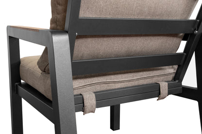 Loungeset Donna | Taupe & Antraciet