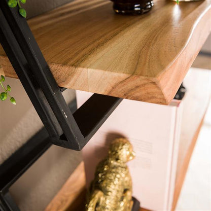 Wandschap set/3 Lean | Naturel massief acacia