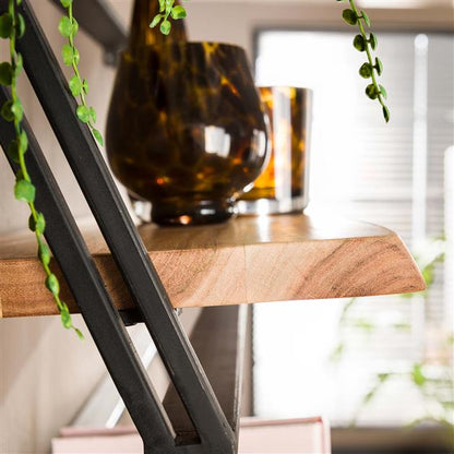 Wandschap set/3 Lean | Naturel massief acacia