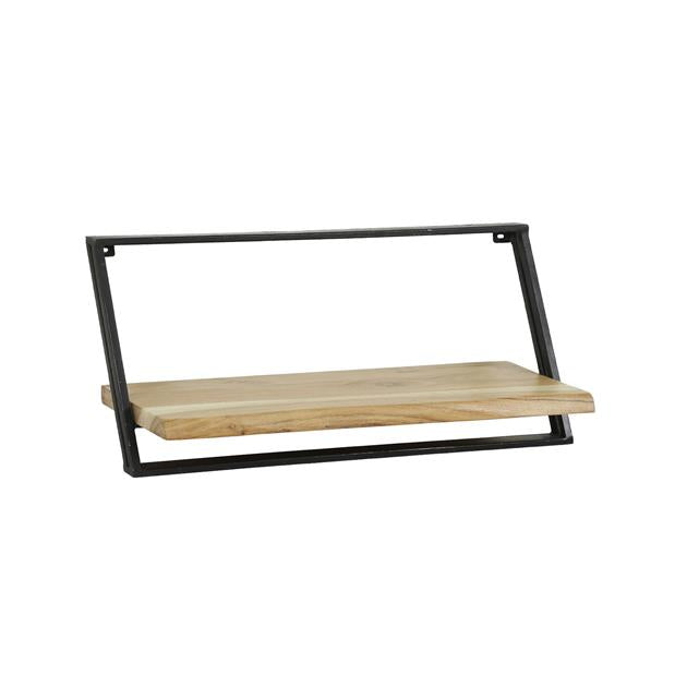 Wandschap set/3 Lean | Naturel massief acacia