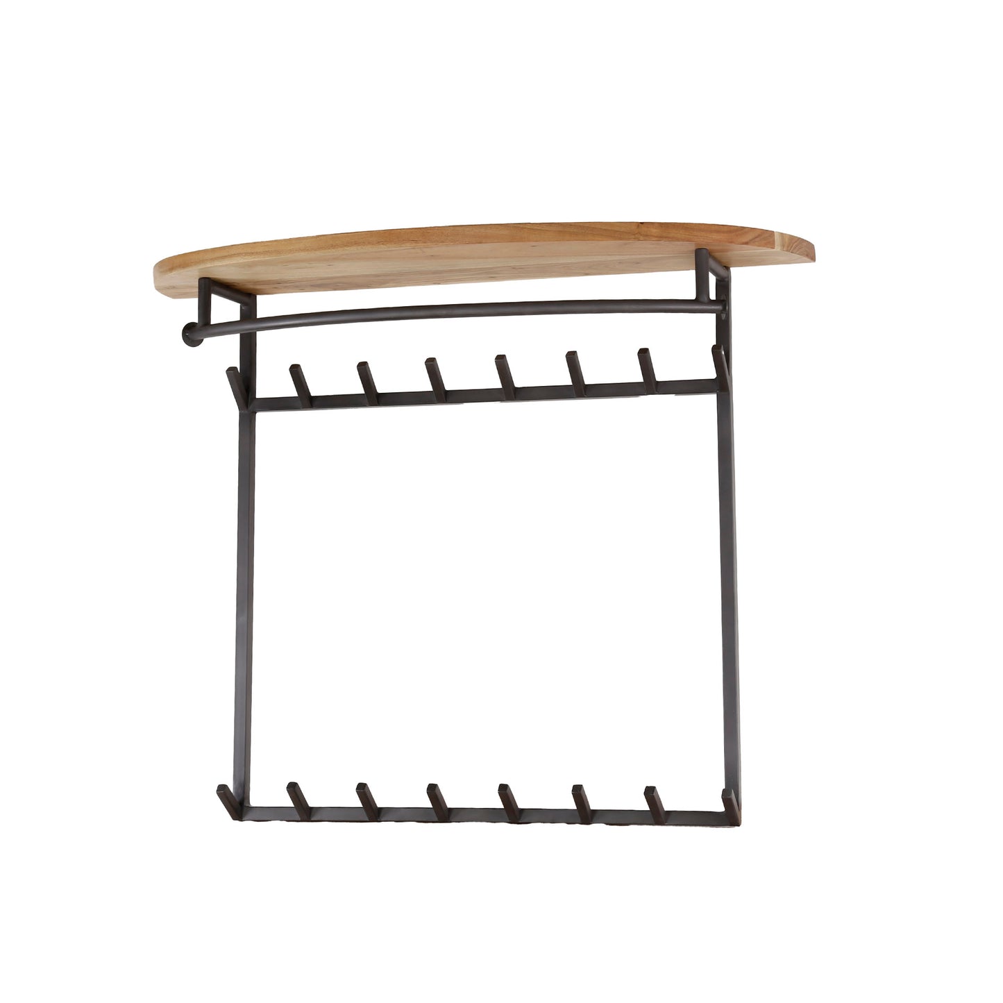 Kapstok Round | 12 Haken | Massief Acaciahout