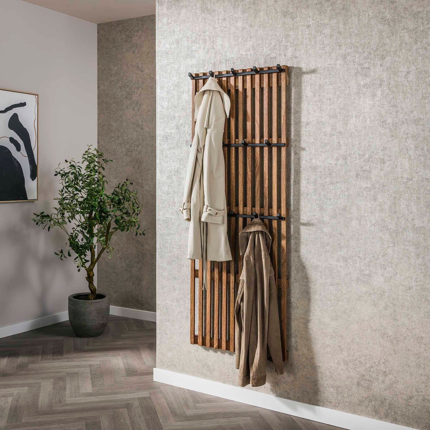 Kapstokrek Tweak | Zandkleur Massief Mango