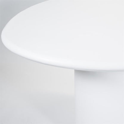 Eettafel Seki | Wit Magnesium Oxide — Zijaanzicht - witfoto