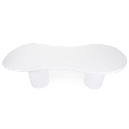 Eettafel Seki | Wit Magnesium Oxide — Achteraanzicht - witfoto
