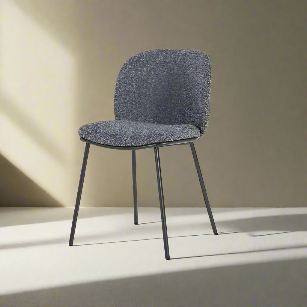 Eetkamerstoel Clypso | Grijs Polyester