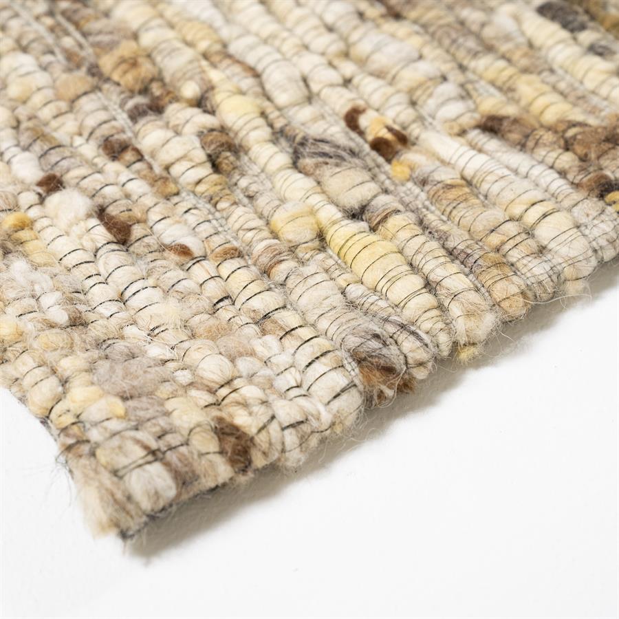 Vloerkleed Takara | Mustard 90% Wol 10% Polyester — Detail
