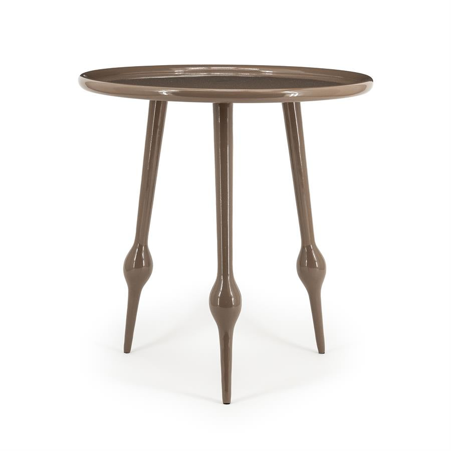 Bijzettafel Birdy | Bruin Aluminium