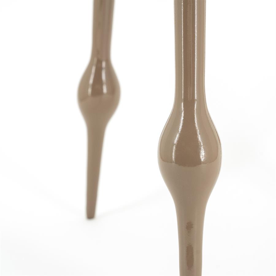 Bijzettafel Birdy | Bruin Aluminium