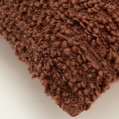 Sierkussen Vista oranje stof, detail van het materiaal