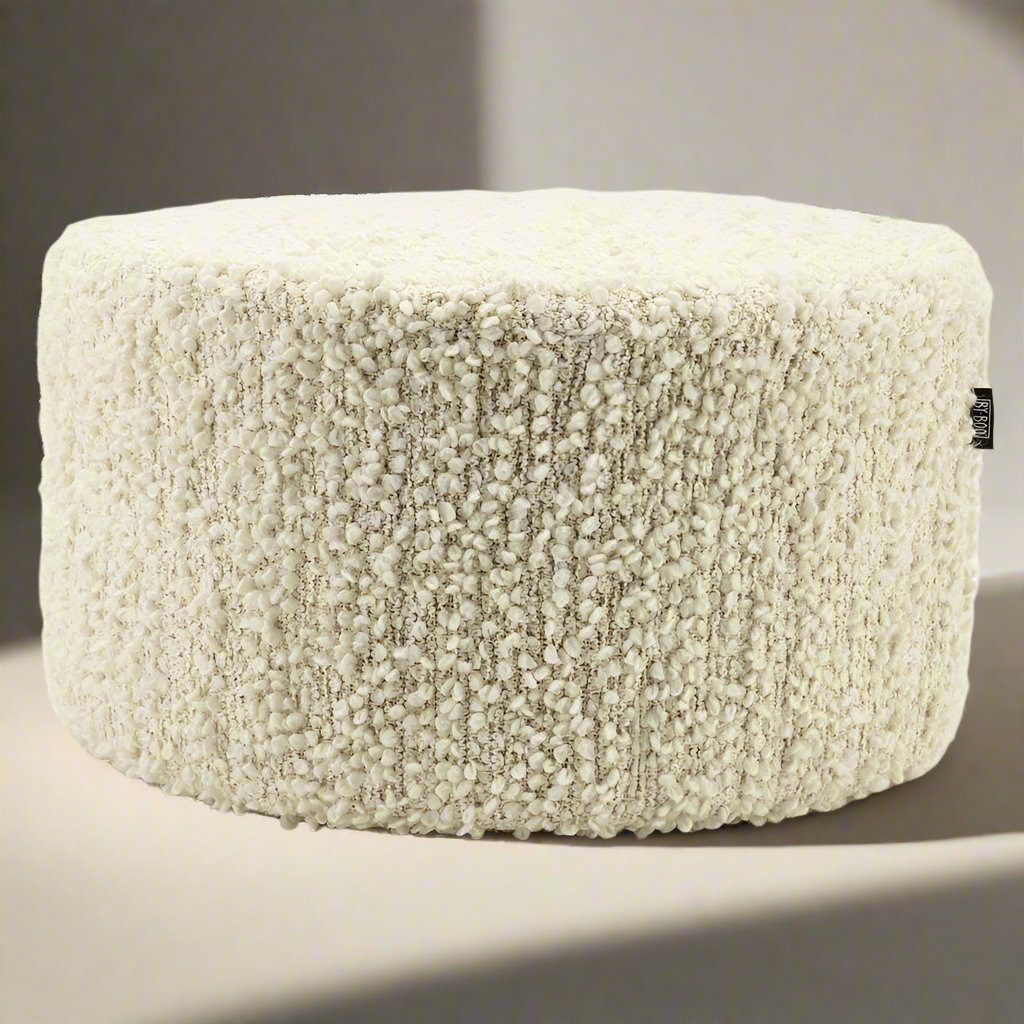 Poef Vista | Wit Polyester