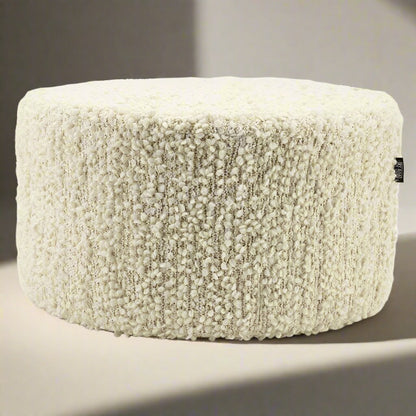 Poef Vista | Wit Polyester