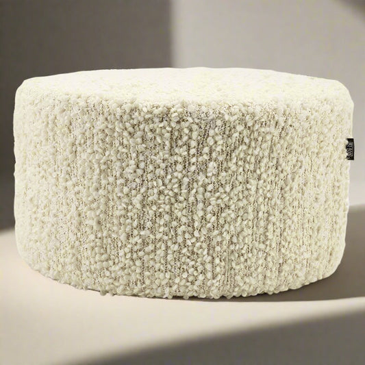 Poef Vista | Wit Polyester