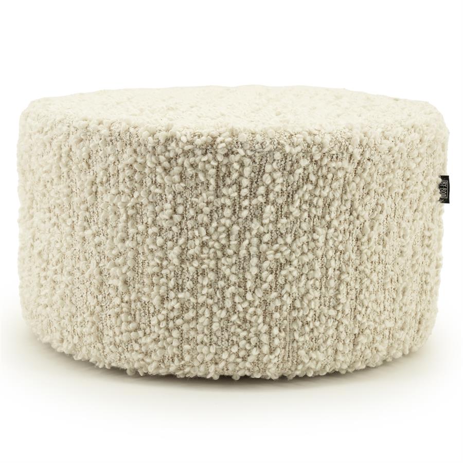 Poef Vista | Wit Polyester