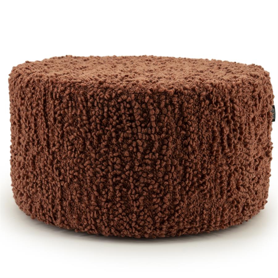 Poef Vista | Bruin Polyester