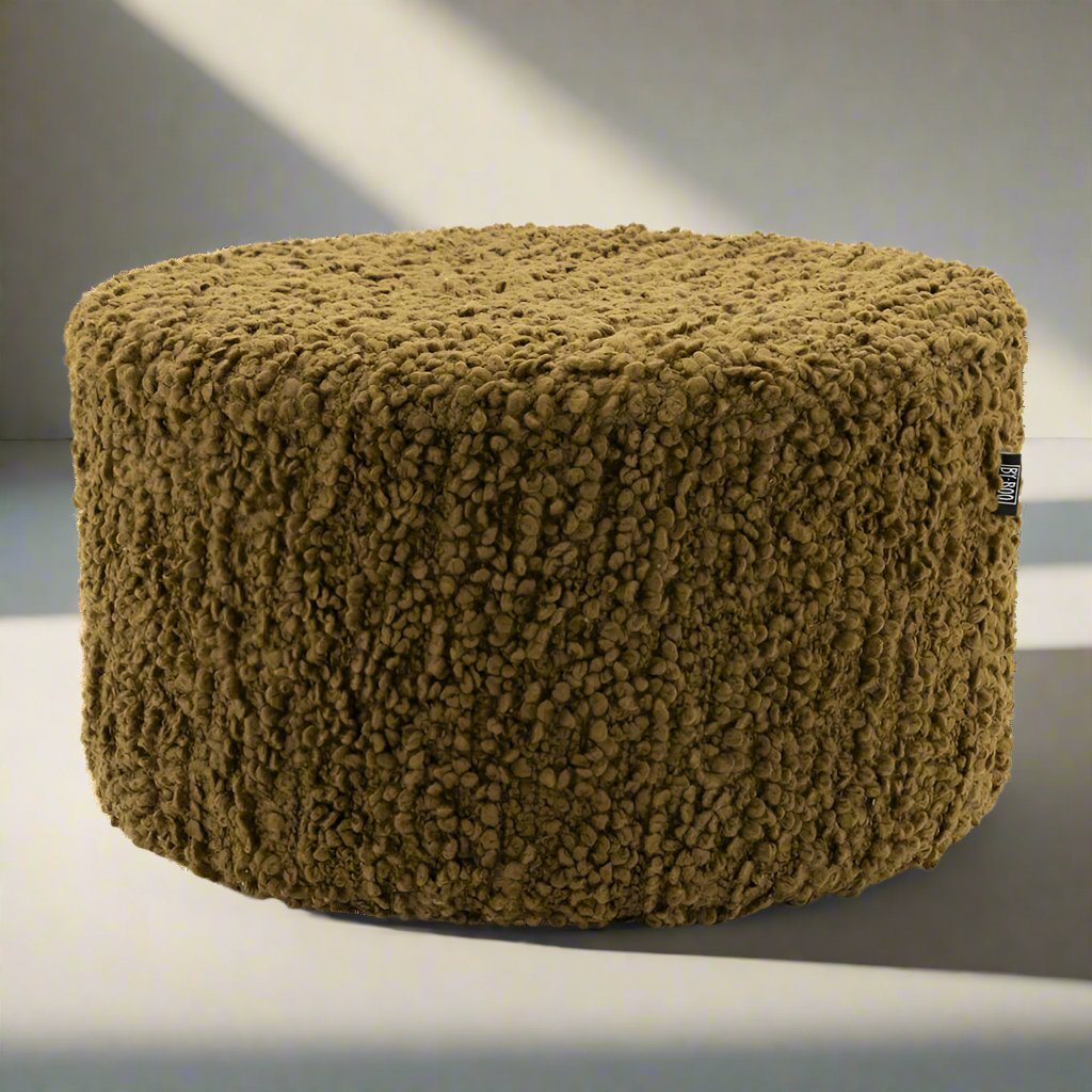 Poef Vista | Geel Polyester