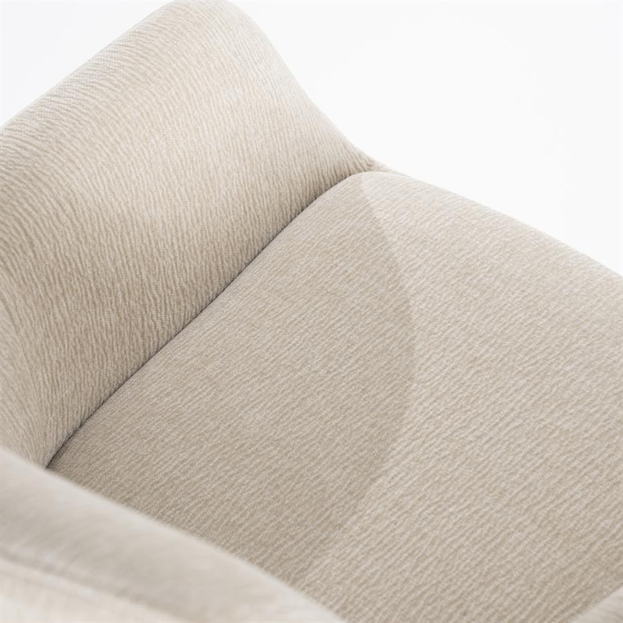 Eetkamerstoel Bliss | Beige Stof | Met Armleuning