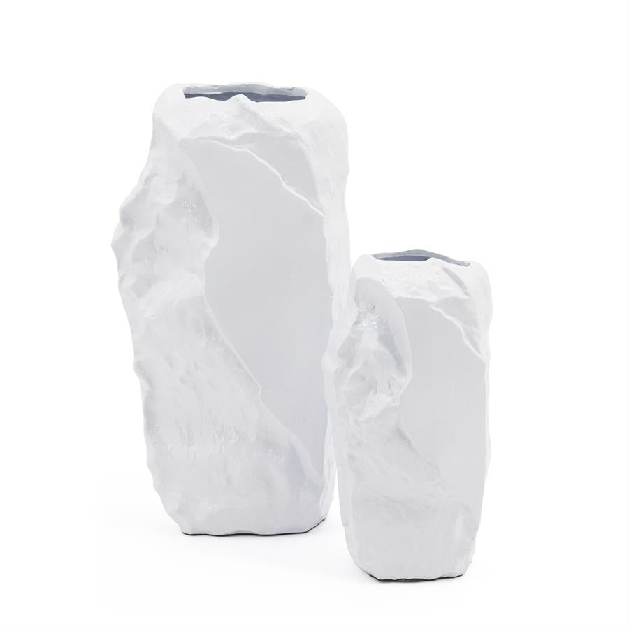 Vaas & Pot Pedra wit aluminium 27 cm