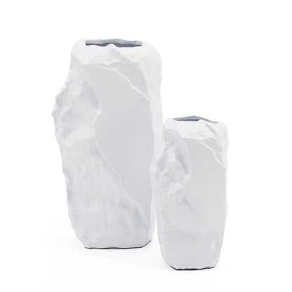 Vaas & Pot Pedra wit aluminium 27 cm