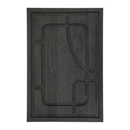 Wand decoratie Sylvia | Zwart Mangohout