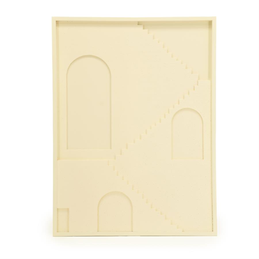 Wand decoratie Pluto | Wit Polyfoam