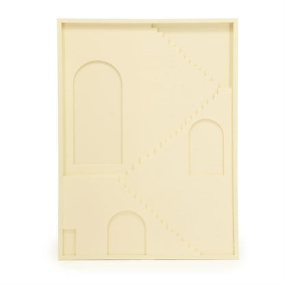 Wand decoratie Pluto | Wit Polyfoam