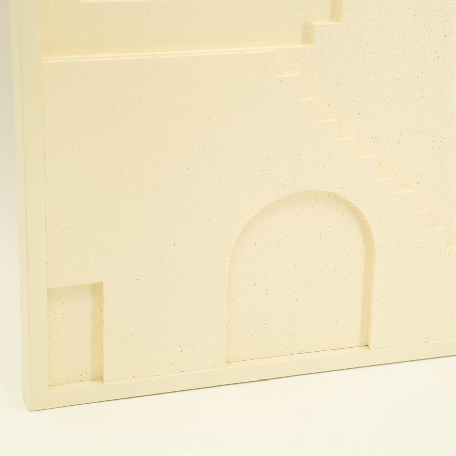 Wand decoratie Pluto | Wit Polyfoam