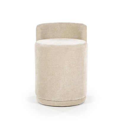 Poef Marque | Taupe Stof