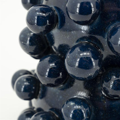 Vaas Viro blauw aardewerk, detail van het materiaal