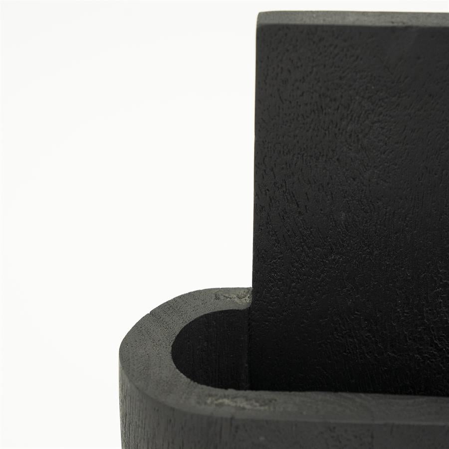 Wand decoratie Isis | Zwart Mangohout